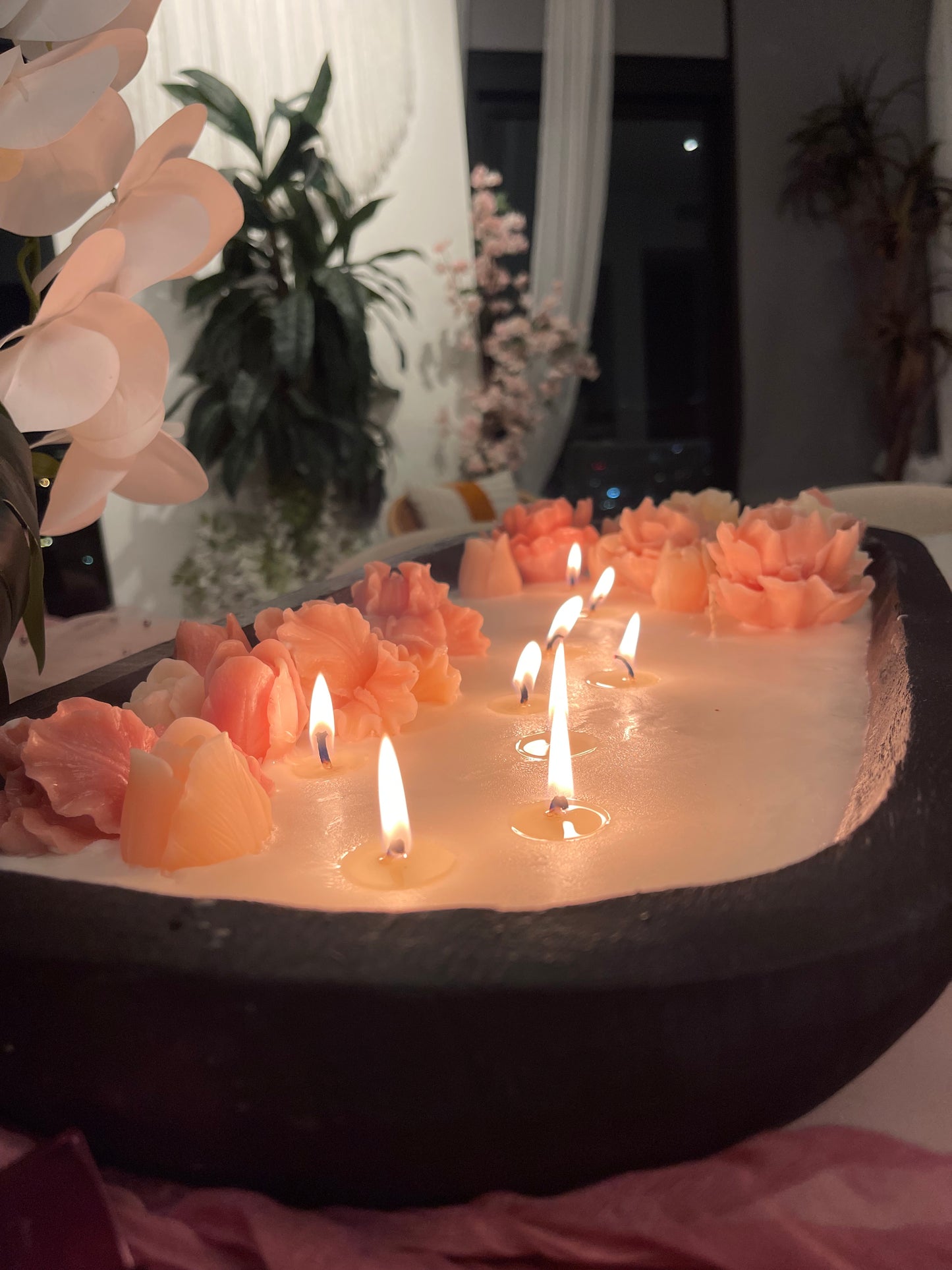 The Heirloom Centerpiece | 23 1/2”Oversized Multi-Wick Centerpiece | Luxury Candle Bowl