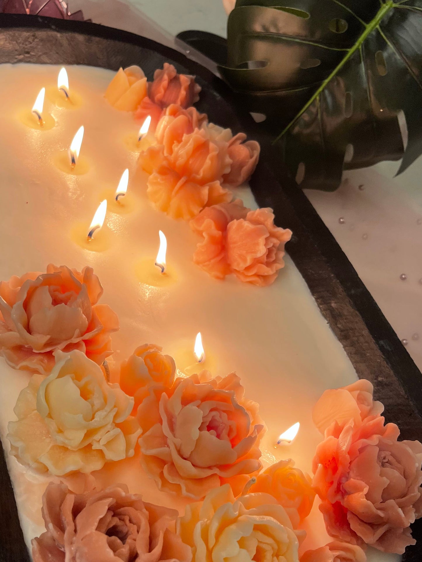 The Heirloom Centerpiece | 23 1/2”Oversized Multi-Wick Centerpiece | Luxury Candle Bowl