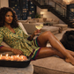 The Emerald Leopard Kimono