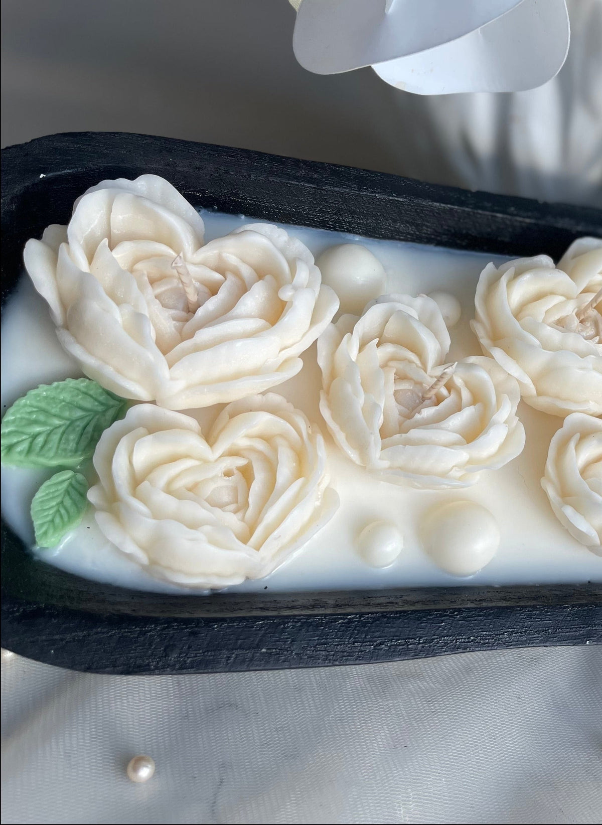 20” Multi-Wick Candle-Pearls & Roses