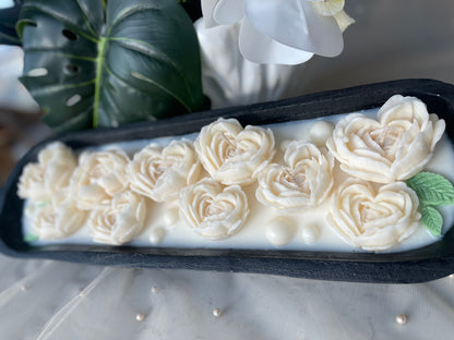 20” Multi-Wick Candle-Pearls & Roses