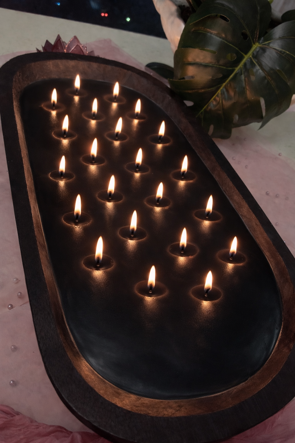 The Heirloom Centerpiece | 23 1/2”Oversized Multi-Wick Centerpiece | Luxury Candle Bowl