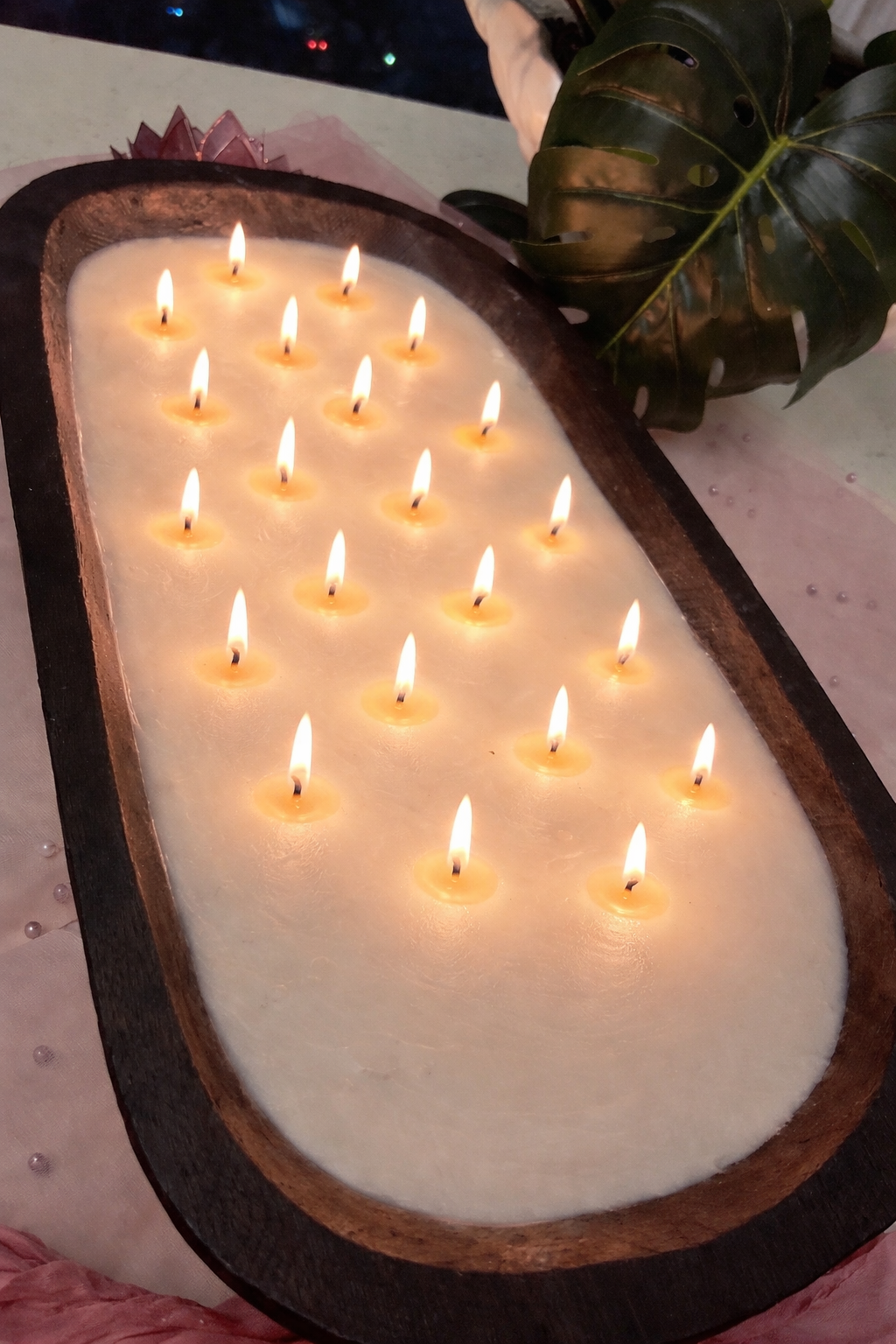 The Heirloom Centerpiece | 23 1/2”Oversized Multi-Wick Centerpiece | Luxury Candle Bowl